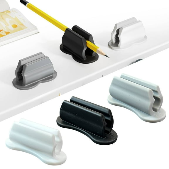 Pen Holder Pen Holder for Desk Upgraded Pen Holder Adhesive Pencil Pen Holder for Desk & Wall Marker Holder Pencil Holder Pen Holder for Clipboard Teacher Supplies for Classro