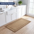 thumbnail image 6 of ICEANT 3'x4' Non-Slip Doormat with Gripper, Geometric Style Entryway Rectangle Rug, Machine Washable Aesthetic Throw Carpet for Bedroom Living Room Hallway, Khaki, 6 of 6