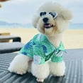thumbnail image 4 of PRETXORVE Home Decor, Room Decor, Dog Hawaiian Palm Shirt Dog Summer Clothes Breathable Shirt for Small and Medium Dogs Summer Outfit, 4 of 6