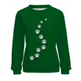 thumbnail image 2 of Gibobby Sudadera oversize mujer Sudaderas de Halloween para mujer lindas camisetas con gráficos de fantasma playera casual de manga larga(Verde,G), 2 of 5