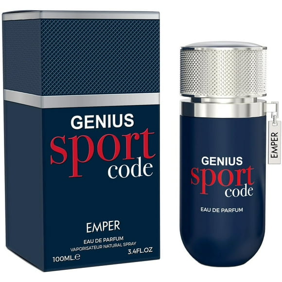 Perfume Emper Genius Sport Code Eau De Parfum para hombre, 100 ml
