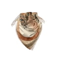 thumbnail image 2 of Ambesonne Boho Unisex Bandana, Peachy Hues Nature Lady Botany, , Slate Blue and Pale Rust, 2 of 4