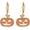 J01-Pumpkin & Zircon, variant on Halloween Jewelry Black Raven Skull Hoop Earrings for Men Women 925 Sterling Silver Crow Skull Earrings Gothic Norse Viking Protection Jewelry Gift Punk Compass Design