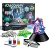 Discovery #Mindblown 25-Piece Lab Crystal Growing Kit, Includes Mold Shapes & LED Light Display Stand