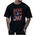 thumbnail image 2 of Tops para hombre, blusas y camisas de cuello redondo y manga corta para hombre, tops casuales de cuello redondo y manga corta con estampados especiales para hombre., 2 of 5