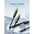 thumbnail image 6 of ORICO Audio Stereo Cable 3.5mm To 2 RCA Cable Male To Female Connectors Black 16.4Ft, 6 of 8