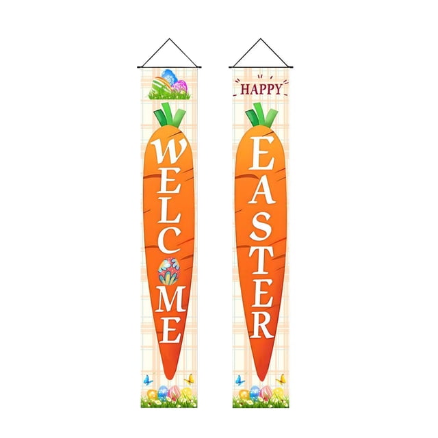 Guardoinrt Hanging Couplets At Easter Gate Celebrating at the entrance Easter AssortedColor Lightweight