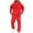 *1-Red, variant on VBVC No Boundarie Men's Winter 2 Piece Hoodies Set,Pullover and Cargo Sweatpants Set,Baggy Workout Sweatsuit For Men,Red,Size M