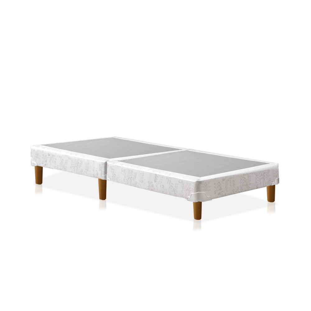 Greaton4 inch Traditional Wood Box Spring/Foundation with Legs for Mattress, Twin Size