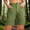 *Green, variant on Women's High Waisted Cargo Shorts, Casual Active Shorts with Pockets Red,Women's Plus M