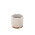 thumbnail image 5 of Carolina Handwoven Hestia Round Wood Base Storage Ottoman, 5 of 9