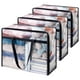 thumbnail image 1 of Bolsas de almacenamiento de ropa Lifewit, 40 L, plástico transparente, paquete de 3, 1 of 9