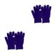 thumbnail image 3 of Minnieouse 1 par de guantes de invierno para mujer, tejido artesanal, cubierta de mano, accesorio de ropa elegante, cómodo guante con pantalla táctil para Violeta 2piezas Minnieouse CBP344654, 3 of 5