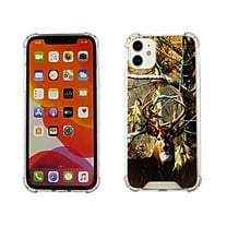 Camo Deer Case for iPhone 11 ONLY 6.1'' 4 Cushion Corners TPU Bumper   Hard Acrylic Back Shockproof Scratch-Resistant Cover for Girls Women Teen