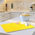 thumbnail image 6 of IAUYY 18 x 24 Inch Dish Drying Mat Dish Drying Mat Microfiber Kitchen Mats Large Counter Absorbent Dish Pad Drainer Rack Yellow Twill Stripe, 6 of 8