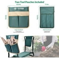 thumbnail image 2 of BalanceFrom Heavy Duty Garden Kneeler and Seat， Portable Gardening Stool，Foldable Bench，with 2 Large Tool Pouches, Reduces Knee & Back Strain，Gift for Gardeners, 2 of 6