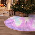 thumbnail image 5 of Sikiie Purple Sparkling Butterfly Christmas Tree Skirt, Christmas Tree Decorations, Christmas Decor, Tree Mat Decoration(30-48IN)-36", 5 of 6