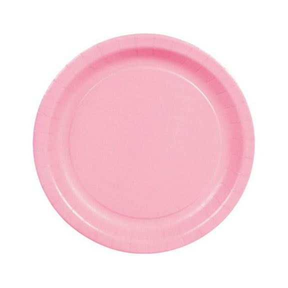 Candy Pink 7" Paper Plate 24Pc - Party Supplies - 24 Pieces
