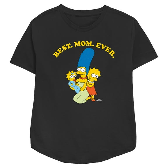 Women's The Simpsons Marge Best Mom Ever  Graphic Tee Black 2X Large