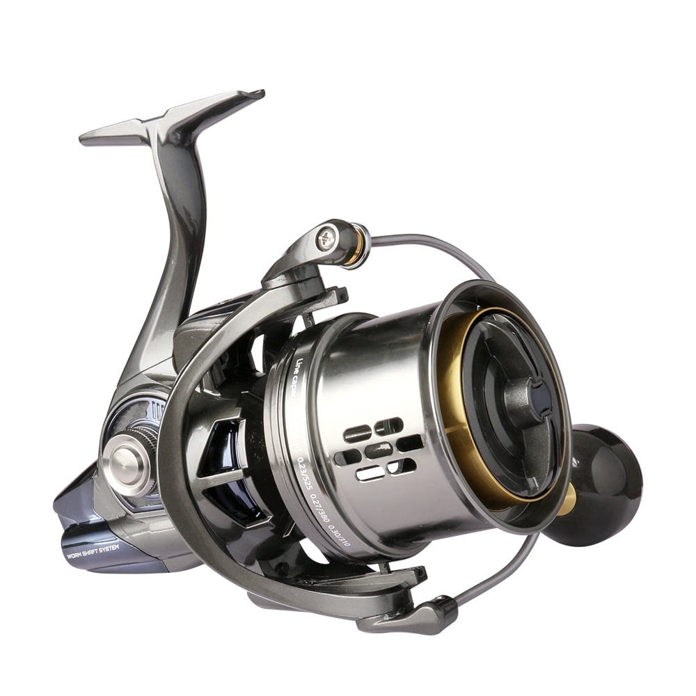 DEUKIO New Long Shot Jigging Spinning Reel 8000 10000 12000 Series 8+1BB Surf Fishing Reels 44LB Max Drag Saltwater Big Reel