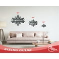 thumbnail image 3 of Metal Custom Snowflake Wall Art - Metal Winter Sign - 14 Color Options 24, 3 of 5