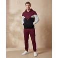 thumbnail image 2 of Men’s 2-Piece Quarter Zip Fleece Hoodie Sports Fleece Sweatsuit Heavy Winter Sweat Jacket & Fleece Pants, 2 of 11