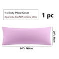thumbnail image 7 of PiccoCasa Set of 2 Body Pillowcases Zippered Body Pillow Cover for Body Pillows, Standard Lavender, 7 of 7