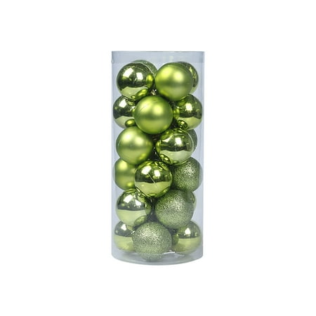 

WANYNG ornament towel 3cm 48 Plastic Christmas Balls Christmas Tree Pendants Hangs Mint Green