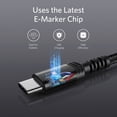 thumbnail image 4 of USB C Cable 6.6FT, 2 Pack USB‑C to USB‑C Cable Fast Charging, Durable Braided USB Cable for Mobile Phones and Tablets (Black), 4 of 6