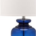 thumbnail image 4 of SAFAVIEH Morocco 27 in. H Solid Glam Glass Table Lamp, Navy, Set of 2, 4 of 5