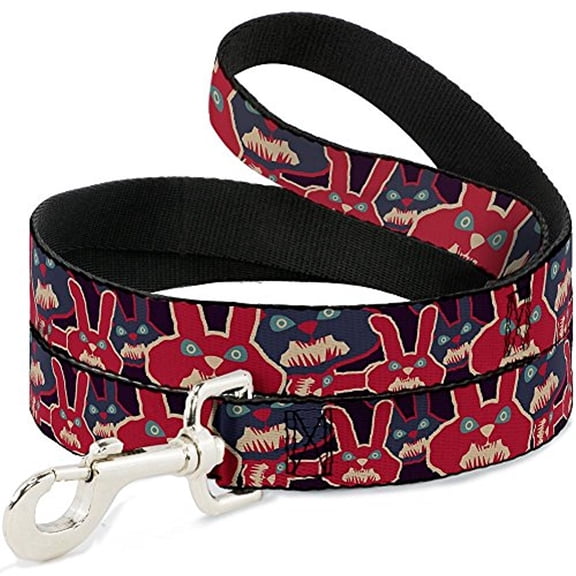 Buckle-Down Pet Leash, Dog Leash, Kaleidoscope Balls White Black, 4 Feet Long 1.0 Inch Wide