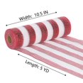 thumbnail image 3 of Holiday Time  10.5 inch x 5 Yards Poly Mesh With Metallic, Red & White Stripe, 3 of 4