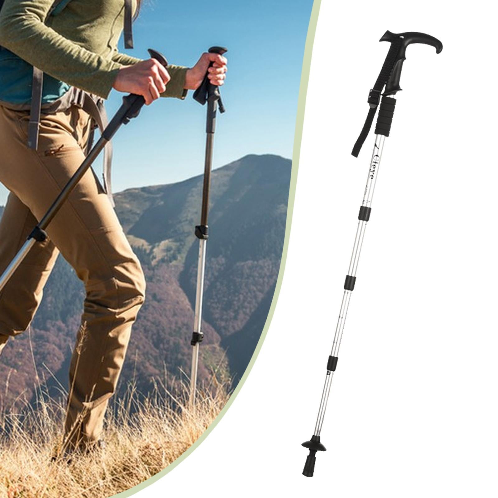 koolsoo Hiking Poles Crutch Anti Sweat Grips Strong Support,Accessories,Walking Cane for silver