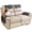 Beige, variant on KALAKALA Sofa Armrest Cover, Headrest Cover for Recliner Chair Arm Cover, Armchair Slipcover with Pockets, Nonslip Quilted Furniture Protector for Pets Leather Sofa Couch