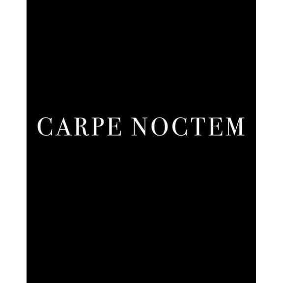 Classic Latin Phrases: Carpe Noctem: "Seize the Night" in Latin - A decorative book for interior design styling - Ideal for small spaces - tables, bookshelves and desks - Stack deco books together to