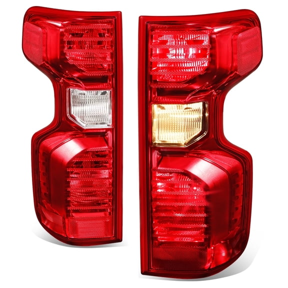 DNA Motoring For 19-24 Chevy Silverado 1500 2500HD 3500HD Rear Tail Light Brake Lamps Pair