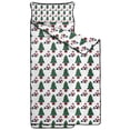 thumbnail image 2 of White Christmas Santa and Tree Pattern Toddler Nap Mats for Kids Preschool,59"x22" Sleeping Mat Bag or Kids,Toddler Sleeping Bag,Toddler Nap Mat or Daycare, 2 of 6