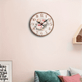 thumbnail image 2 of VOCOO 10" Round Rose Vintage Wall Clock, Silent Non-Ticking Rustic Farmhouse Clock for Kitchen, Home, Office and Bedroom, 2 of 6