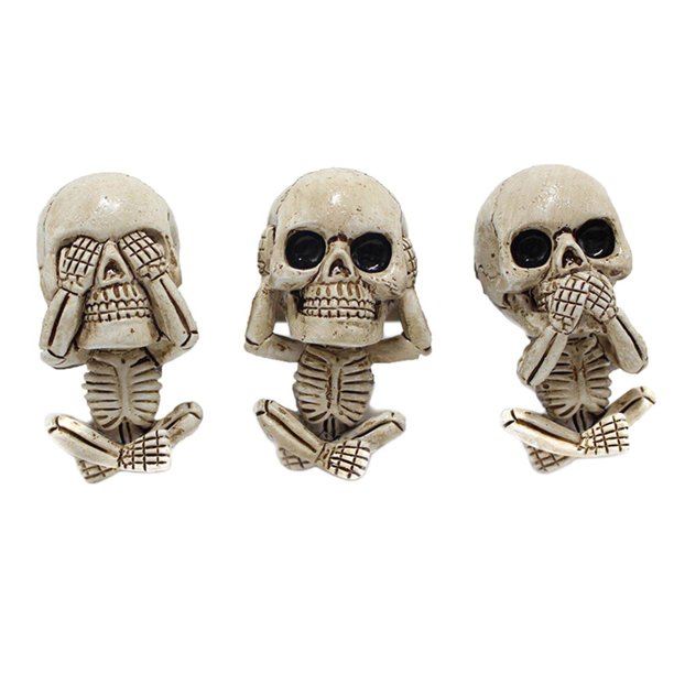 Car Air Vent Mount Resin Decor Skull Skull Statue Ornaments