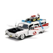 Jada 99731-MJ Ghostbusters Ecto-1 Die-Cast Collectible Toy Model Car/Vehicle, White