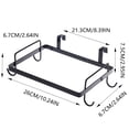 thumbnail image 3 of SHISHIan Clearance Cabinet Garbage Rack Kitchen Garbage Bag Hanger Plastic Bag Shelf Bracket Storage Rack Command Hooks 1X Hook Multi-Color, 3 of 5