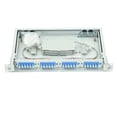 thumbnail image 2 of OpZonik 1U Fiber Optic Rack Mount Enclosure, 24 Port SC Singlemode Fiber Optic Patch Panel Telescoping Sliding Style – 19” Fiber Distribution Panel, 2 of 7