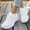 White, variant on YOUYEDIAN Sneakers for Women Versatile Lace-up Comfy Breathable Fashion Soft Platform Sneakers Casual Sport Outdoor Walking Shoes