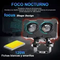 thumbnail image 4 of Par Faros Led Luz Auxiliares Doble Color Auto Moto Estrobo, 4 of 8