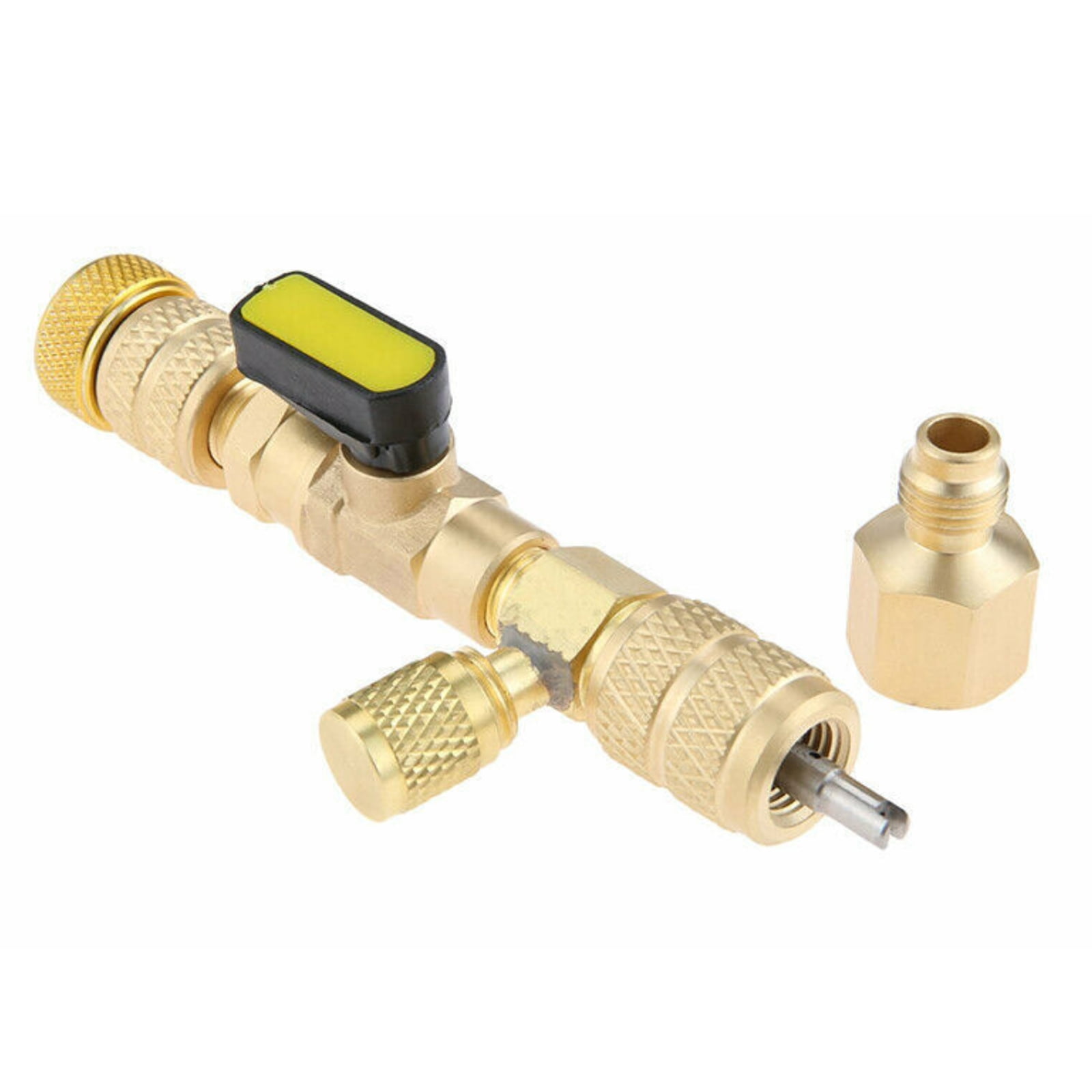 1x Valve Core Remover Installer, AC HVAC Schrader Valve Core Remover Dual Size 5/16" and 1/4" Port Installer Tool