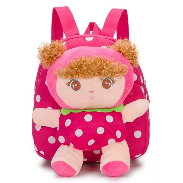 Toddler Backpack Cute Removable Doll Preschool Backpack Little Girl Backpack