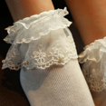 thumbnail image 2 of Calcetines de princesa con encaje de cuentas de otoño, calcetines de mujer, calcetines cortos finos de color sólido, calcetines de algodón, 2 of 6