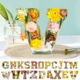 thumbnail image 4 of Wadada Floral 26 Letters Resin Night Light, Dried Flower Letters Night Light, Pressed Flower Letters with LED Light for Mother Wife, Personalized Name Creative Letter Lamp Birthday Party Decor (A), 4 of 4