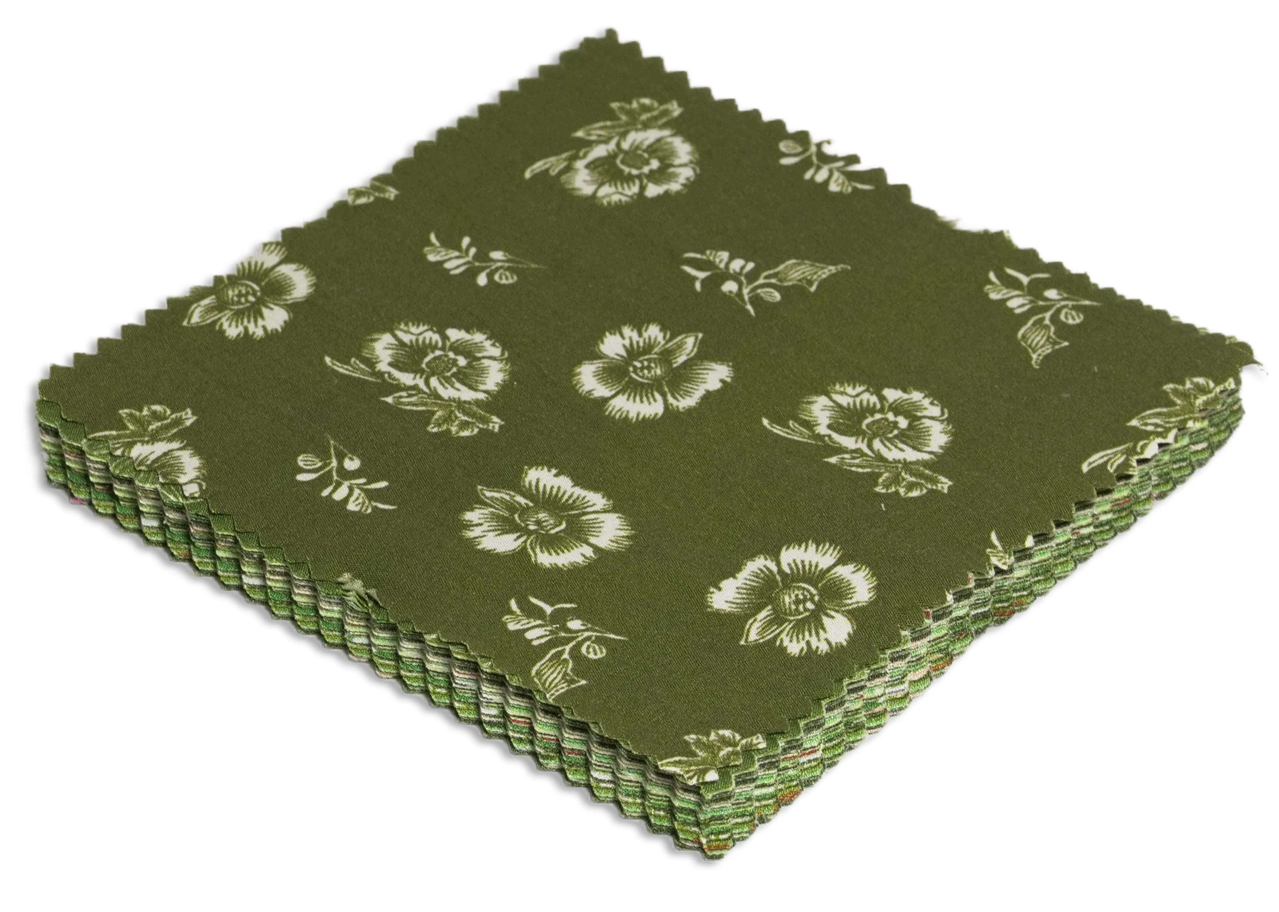 Soimoi Florals Print Precut 5-inch Cotton Fabric Quilting Squares Charm Pack DIY Patchwork Sewing Craft