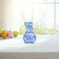 thumbnail image 3 of Mecorevxz 1.5'' Hand Carved Gemstone Crystal opalite Rabbit Bunny Animal Figurine Animal Carving Suitable for Easter Decorations(Blue), 3 of 7